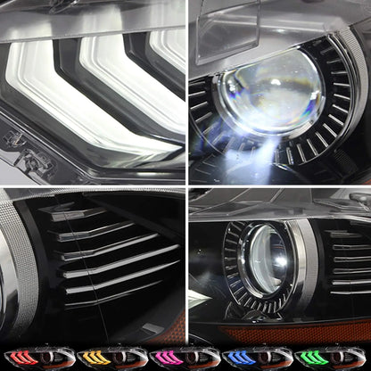 VLAND RGB LED Headlights For Ford Mustang 2018-2023 6th Gen Refresh