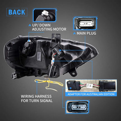 VLAND RGB LED Headlights For Ford Mustang 2018-2023 6th Gen Refresh