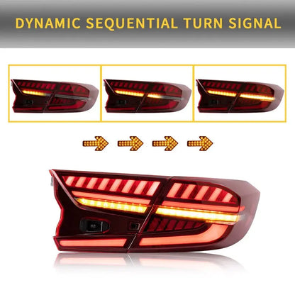 VLAND LED Tail Lights For Honda Accord 10th 2018-2022
