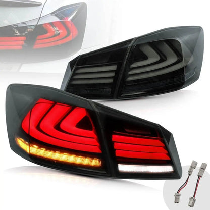 VLAND Full LED Sequential Tail Lights For Honda Accord 2013-2015 ABS PMMA GLASS Material