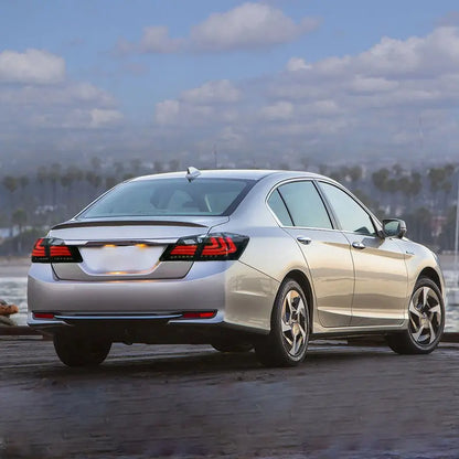 VLAND Full LED Sequential Tail Lights For Honda Accord 2013-2015 ABS PMMA GLASS Material