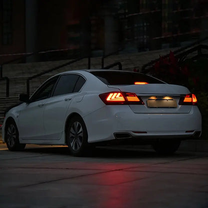 VLAND Full LED Sequential Tail Lights For Honda Accord 2013-2015 ABS PMMA GLASS Material