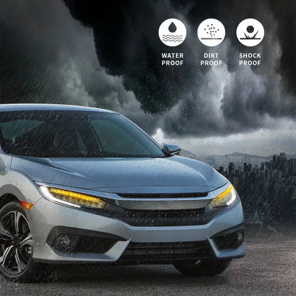 VLAND Full LED Headlights Compatible for Honda Civic 10TH Gen Honda Civic Sedan / Coupe / Hatchback / Type R 2016-2021