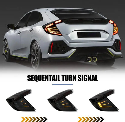 VLAND LED Taillights For Honda Civic Hatchback LX Sport EX 2016-2021 (5 Door, 10th generation)