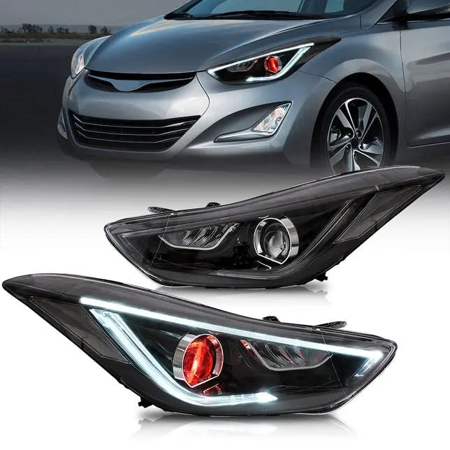 VLAND LED Headlights For Hyundai Elantra Sedan [Fifth Gen] 2011-2015 & Avante MD Coupe 2013-2014