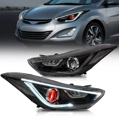 VLAND LED Headlights For Hyundai Elantra Sedan [Fifth Gen] 2011-2015 & Avante MD Coupe 2013-2014