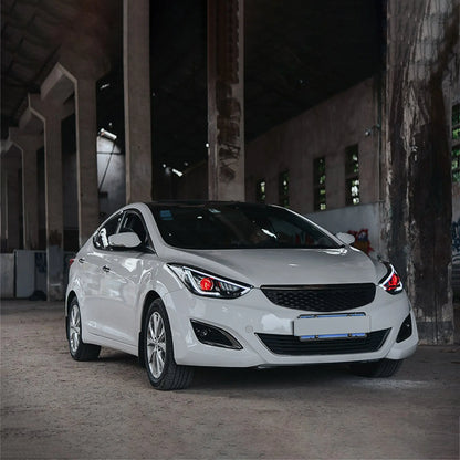 VLAND LED Headlights For Hyundai Elantra Sedan [Fifth Gen] 2011-2015 & Avante MD Coupe 2013-2014