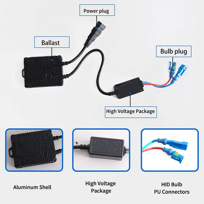 VLAND LED Projector Headlights with D2S/D2H Bulbs Fit for 2012-2015 Hyundai Elantra Avante MD