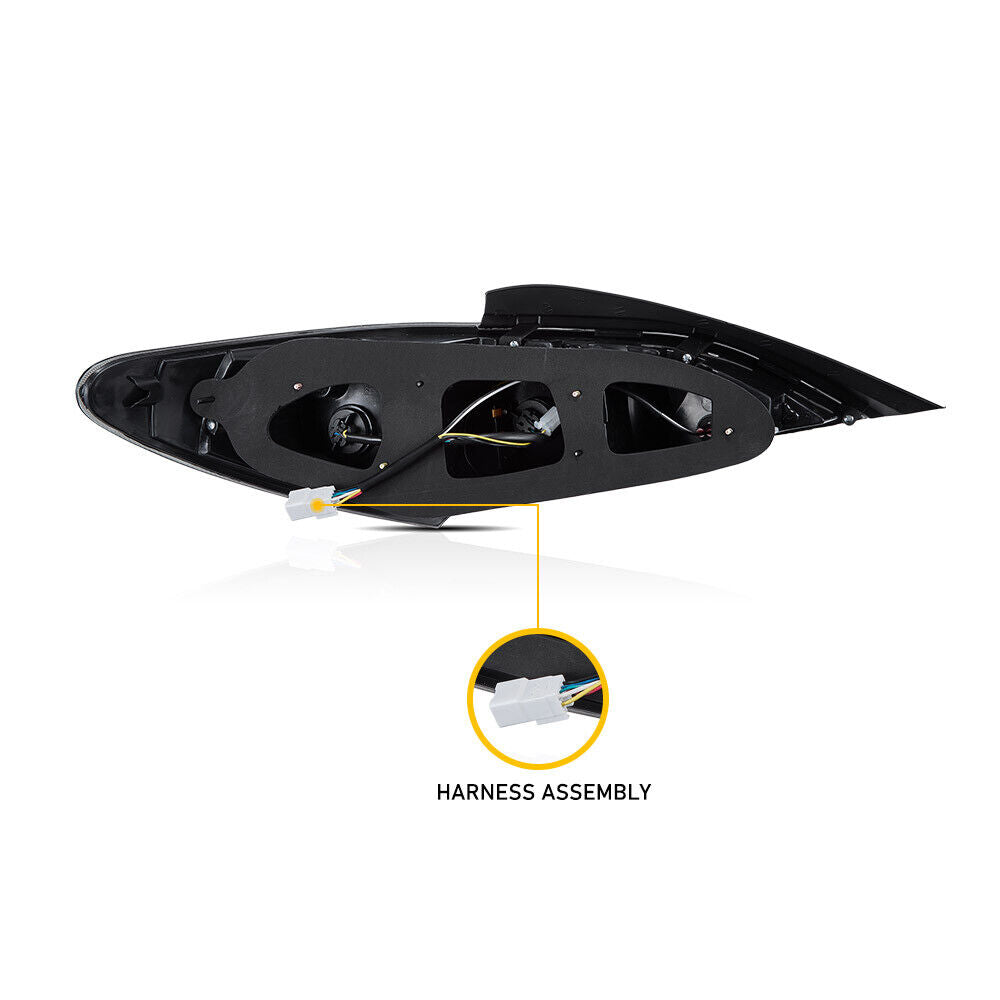 VLAND LED Smoked Taillights For 2010-2016 Hyundai Genesis Coupe w/Sequential