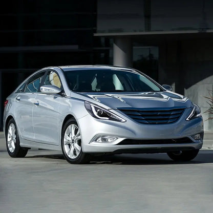 VLAND Dual Beam Sequential Headlights For Hyundai Sonata 2011-2014 ABS PMMA GLASS Material (Bulbs Not Included)