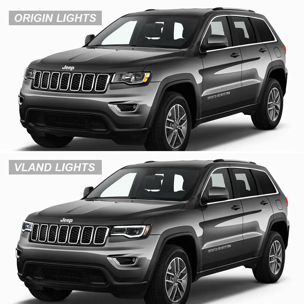VLAND LED Headlights For 2014-2022 Jeep Grand Cherokee (WK2)