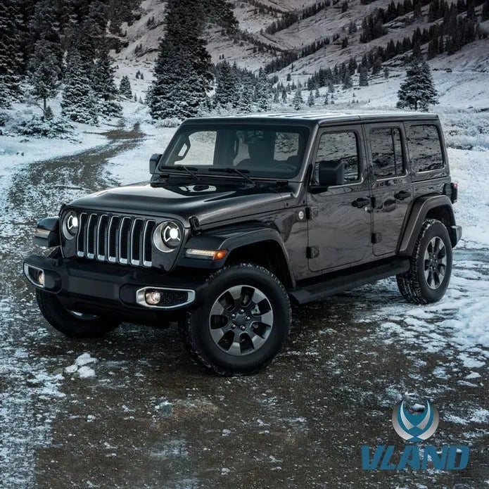 VLAND 9 Inches Full LED Headlights for Jeep Wrangler JL 2018-2023 w/ Activate Lighting