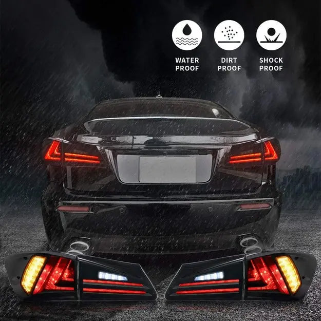 VLAND Full LED Tail Lights for Lexus IS250 IS350 2005-2013 IS 220d and ISF Model( NOT Fit IS250C/IS350C)