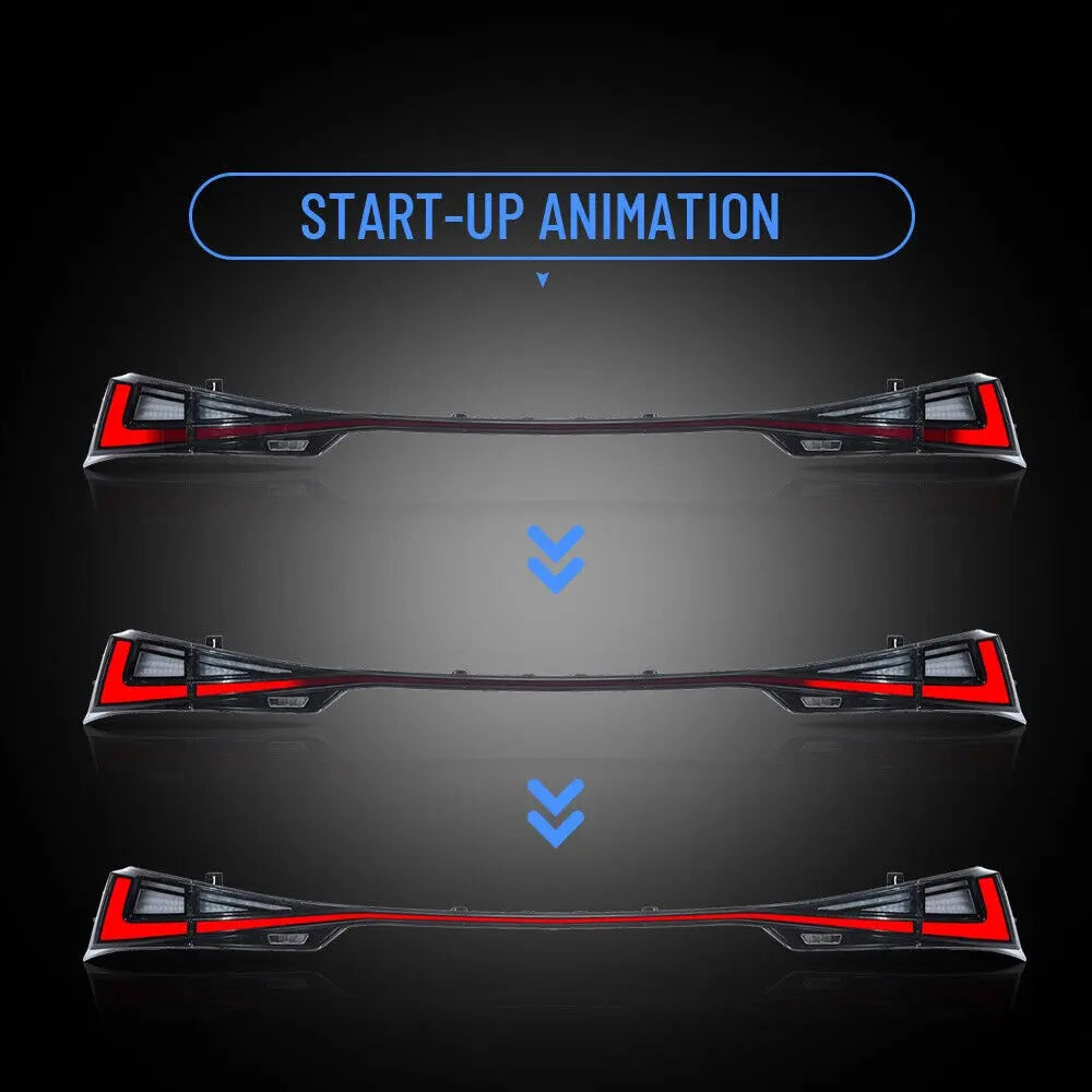 VLAND LED Taillights For 2014-2020 Lexus IS 250 350 200t 300h F Sport