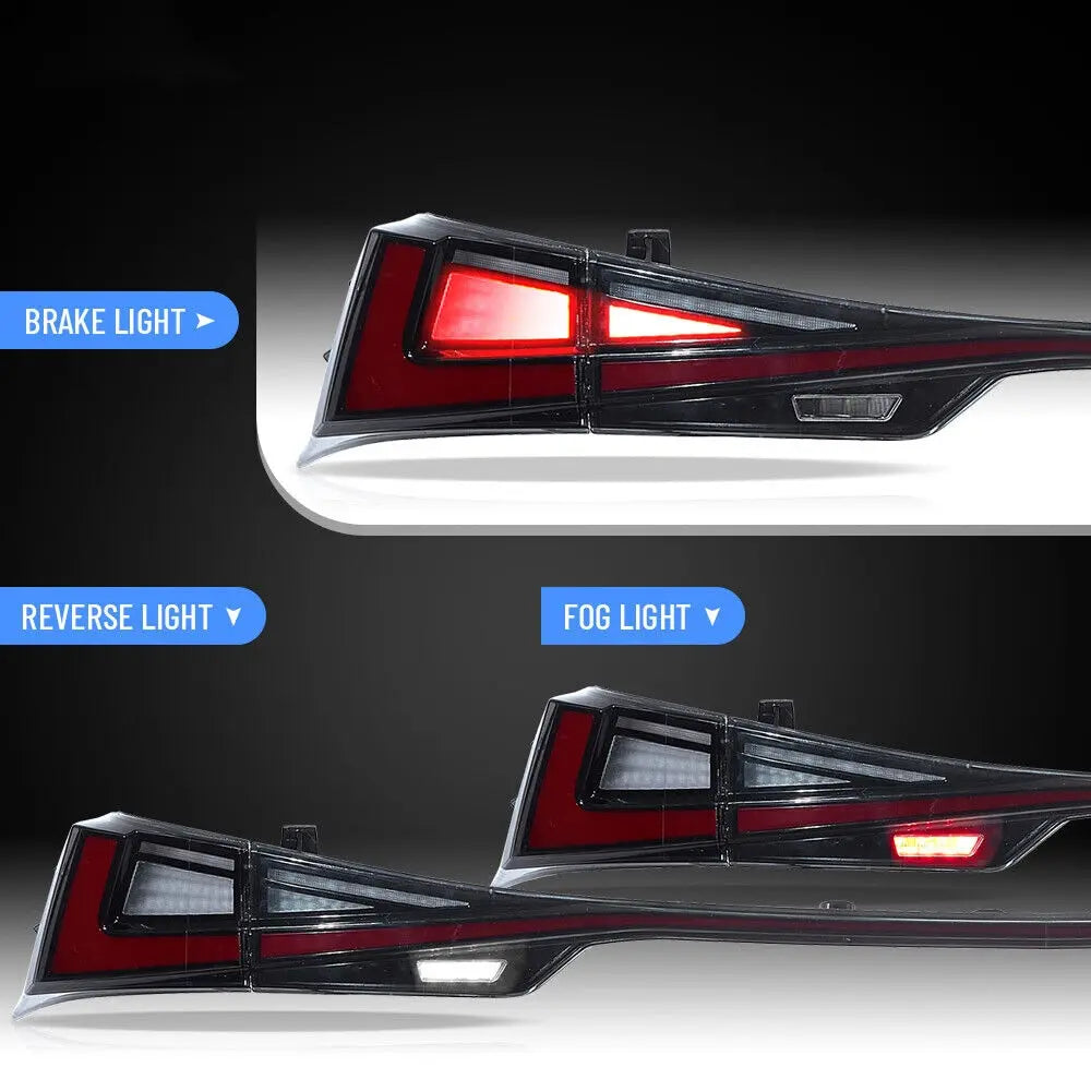VLAND LED Taillights For 2014-2020 Lexus IS 250 350 200t 300h F Sport