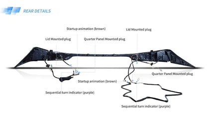 VLAND LED Taillights For 2014-2020 Lexus IS 250 350 200t 300h F Sport
