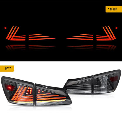 VLAND LED Tail Lights For Lexus IS250 350 ISF 2006-2013 IS200d IS F 2008-2014 w/Animation