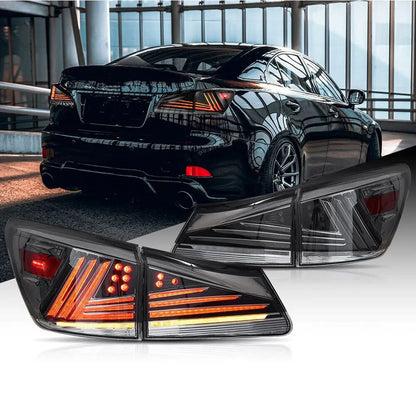 VLAND LED Tail Lights For Lexus IS250 350 ISF 2006-2013 IS200d IS F 2008-2014 w/Animation