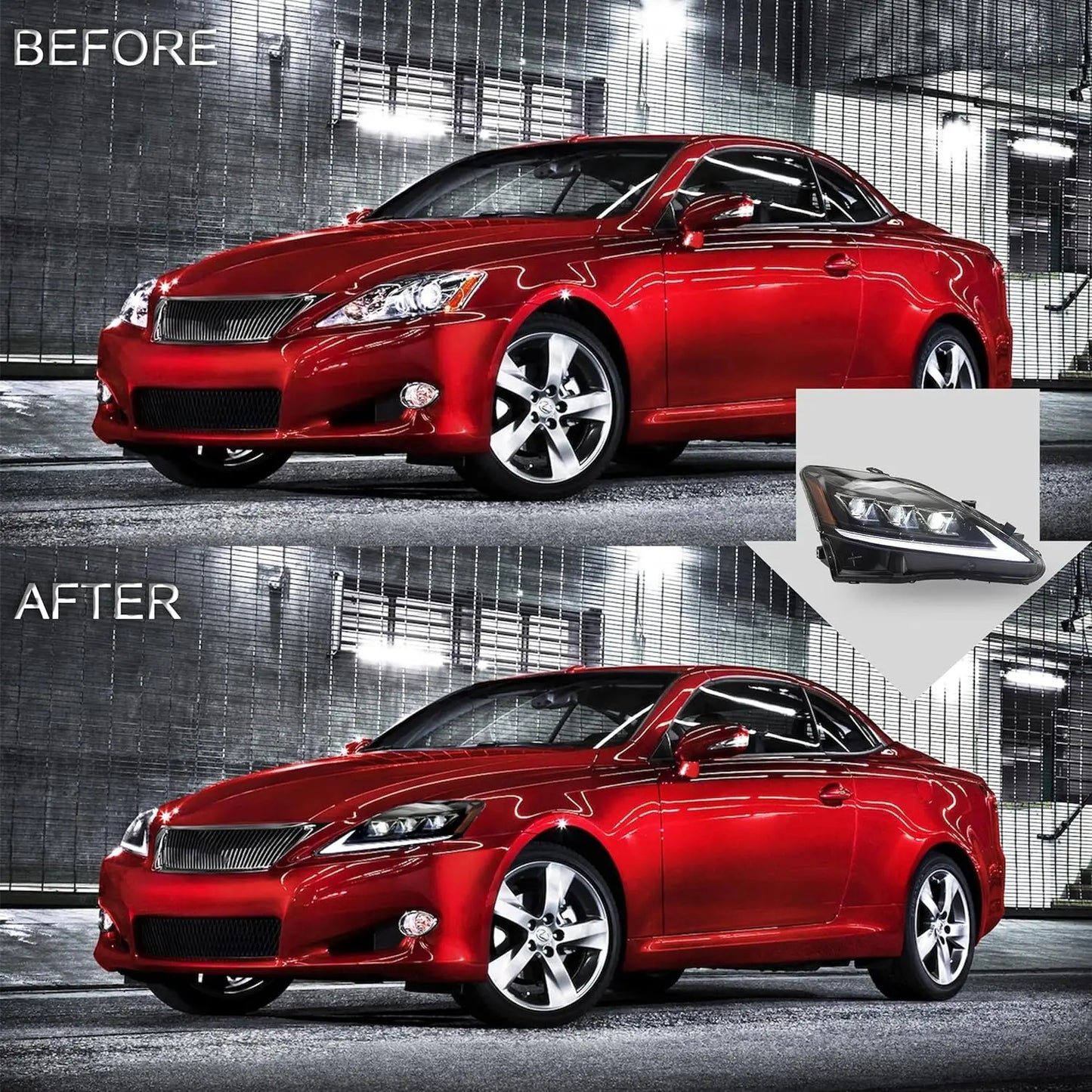 VLAND LED Headlights For 2006-2013 Lexus is250 is350 isf