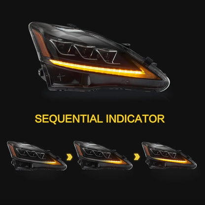 VLAND LED Headlights For 2006-2013 Lexus is250 is350 isf