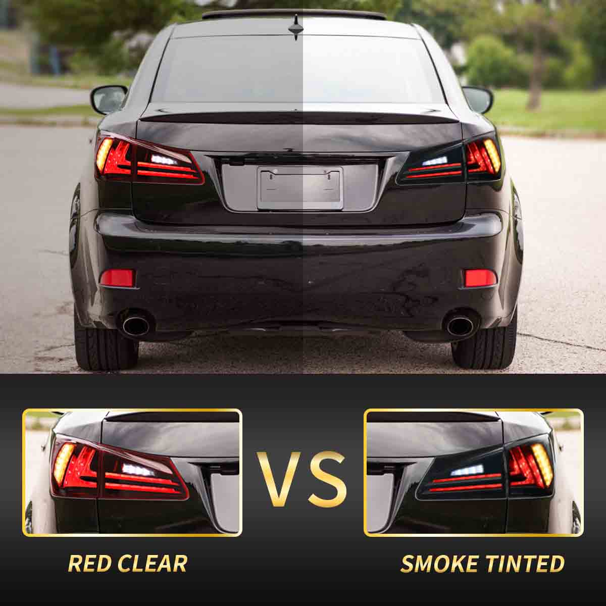 VLAND Full LED Headlights And Taillights For Lexus IS250 IS350 ISF 2006-2013