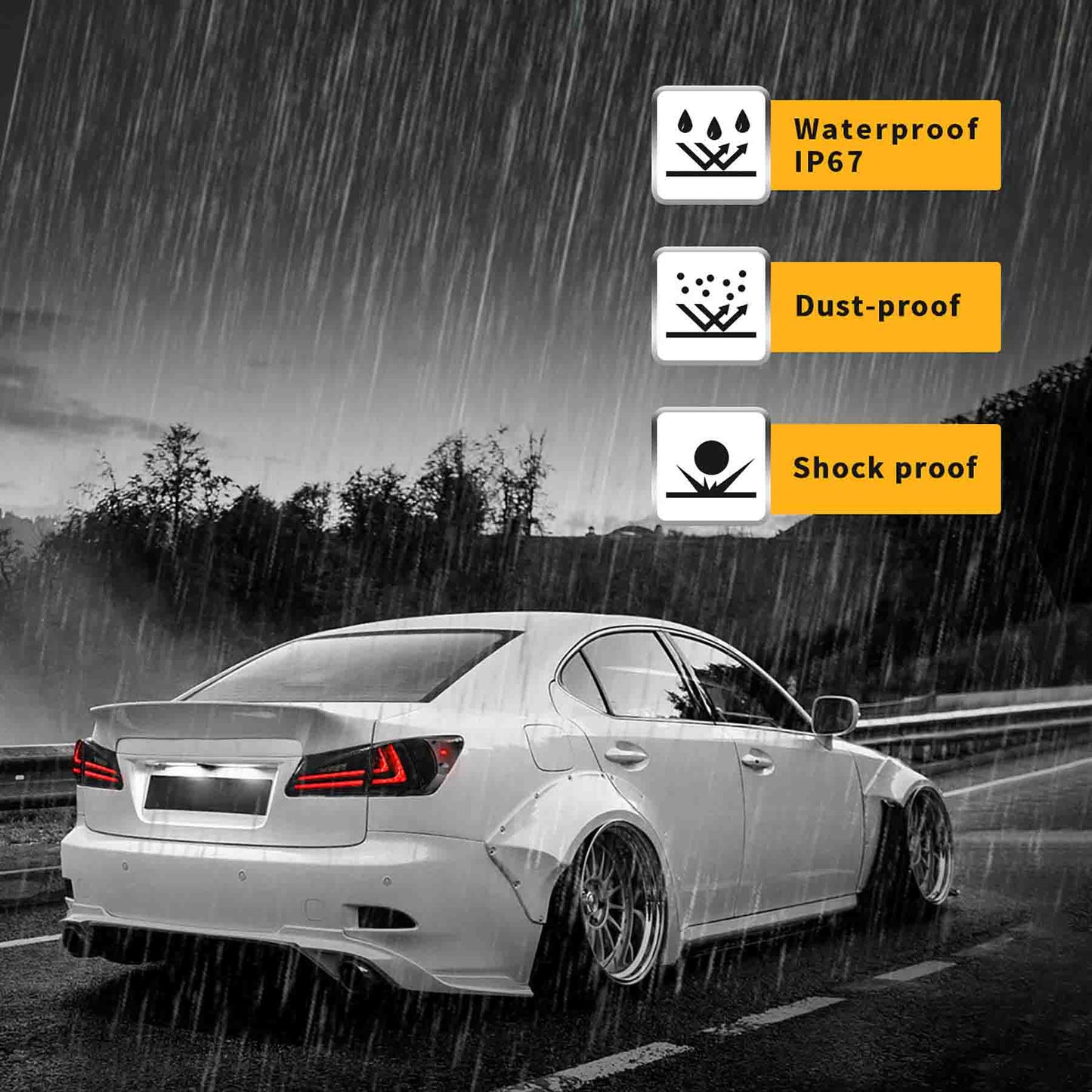 VLAND Full LED Headlights And Taillights For Lexus IS250 IS350 ISF 2006-2013