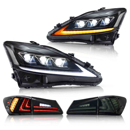 VLAND Full LED Headlights And Taillights For Lexus IS250 IS350 ISF 2006-2013