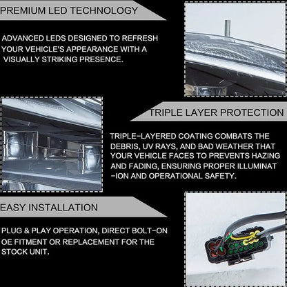 VLAND LED Projector Headlights For Lexus IS250/IS250C IS350/IS350C IS220d 2006-2013 ISF 2008-2014 With Animation & Blue Breathing