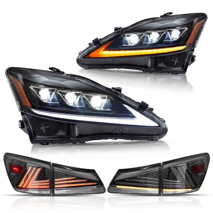 VLAND Full LED Headlights + Taillights For 2006-2013 Lexus IS250 IS350 ISF