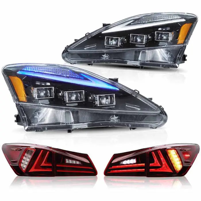 VLAND LED Headlights and Taillights For 2006-2013 Lexus IS250/350/ISF