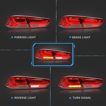 VLAND LED Tail Lights For 2008-2017 Mitsubishi Lancer Rear Lamps Assembly