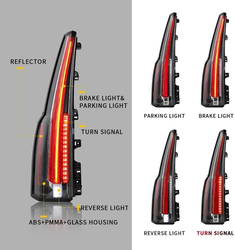 VLAND Full LED Taillights For Chevrolet Tahoe / Suburban 2015-2020 4th Gen (NOT for GMC)