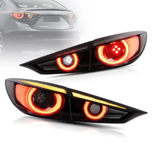 VLAND Full LED Tail Lights for Mazda 3 Axela Sedan 2014-2018 (Sequential Turn Signals w/ Dynamic Welcome Lighting)
