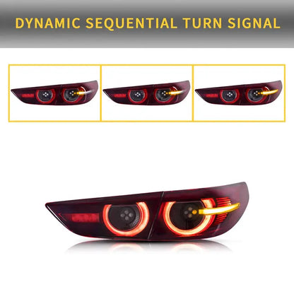 VLAND LED Tail Lights For Mazda 3 Sedan 2019-2025 4th Gen