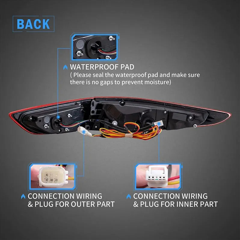 VLAND LED Tail Lights For Mazda 3 Sedan 2019-2025 4th Gen