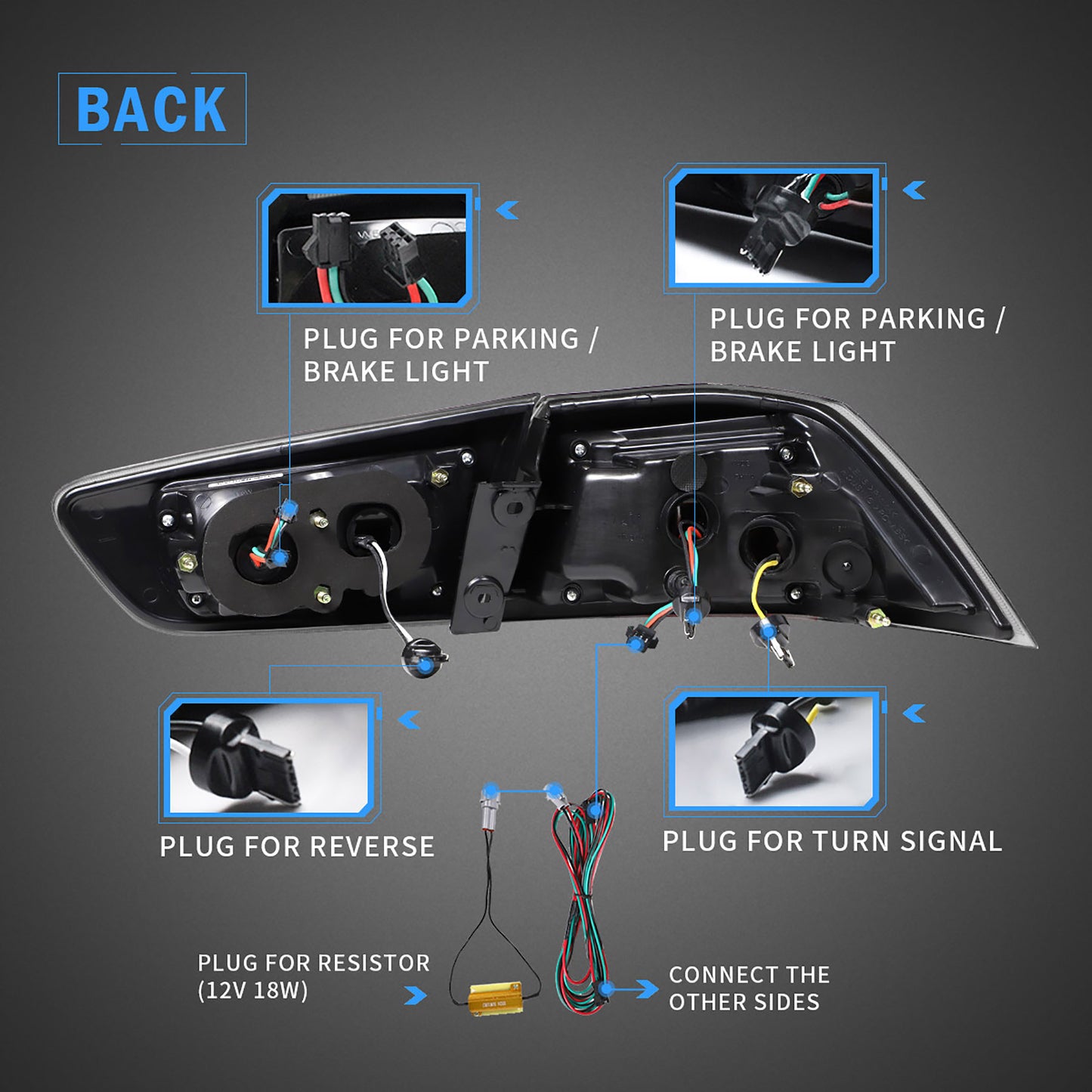 VLAND LED Tail lights For Mitsubishi Lancer 2008-2017 Rear Lamps Assembly