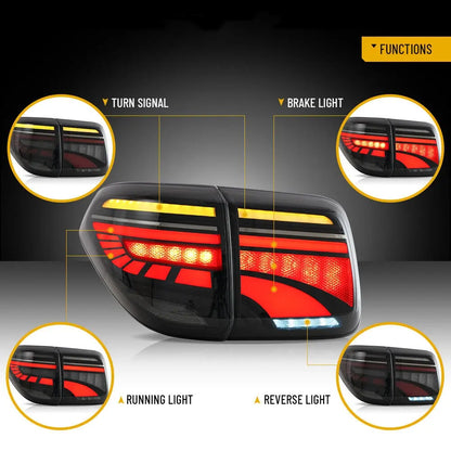 VLAND LED Tail Lights Fit For Nissan Patrol (Y62) 2012-2019 Nissan Armada 2017-2020