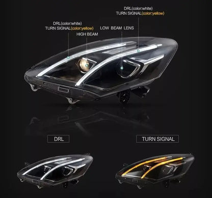 VLAND LED Projector Headlights For Perodua Alza 2009-2022 M500 1st Gen (MOQ of 100)