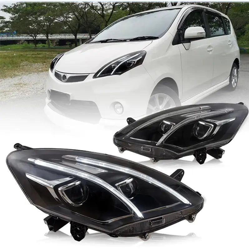 VLAND LED Projector Headlights For Perodua Alza 2009-2022 M500 1st Gen (MOQ of 100)