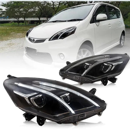 VLAND LED Projector Headlights For Perodua Alza 2009-2022 M500 1st Gen (MOQ of 100)