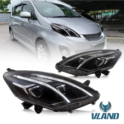 VLAND LED Projector Headlights For Perodua Alza 2009-2022 M500 1st Gen (MOQ of 100)