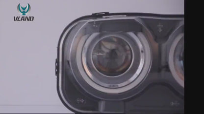 VLAND Dual Beam LED Headlights For Dodge Challenger 2015-2019 (Not Fit For HID Original Models)