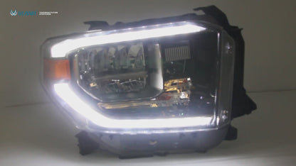 VLAND LED Headlights Fit For 2014-2021 Toyota Tundra with Sequential Turn Signals