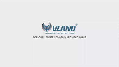 VLAND Dual Beam Projector Headlights For Dodge Challenger 2008-2014