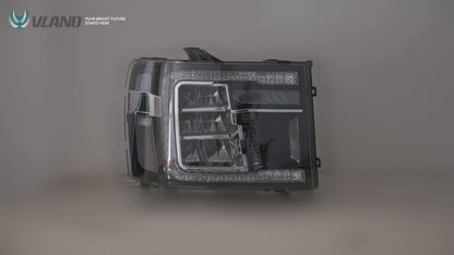 VLAND LED Headlights For 2007-2013 GMC Sierra 1500 2500HD 3500HD With Dynamic DRL