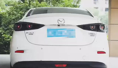 VLAND Full LED Tail Lights for Mazda 3 Axela Sedan 2014-2018 (Sequential Turn Signals w/ Dynamic Welcome Lighting)