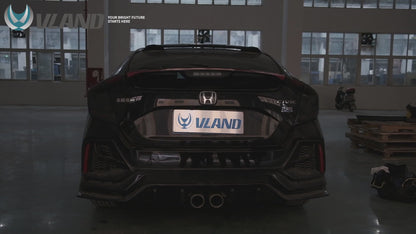 VLAND LED Taillights For Honda Civic Hatchback LX Sport EX 2016-2021 (5 Door, 10th generation)