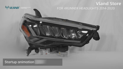 VLAND Full LED Headlights For Toyota 4Runner 2014-2024 with Dynamic DRL