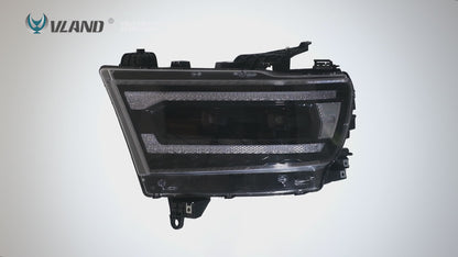 VLAND Full LED Projector Headlights For 2019-2024 RAM 1500