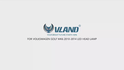 VLAND LED Headlights with Demon Eyes Fit for Volkswagen Golf6 Mk6 2009-2014